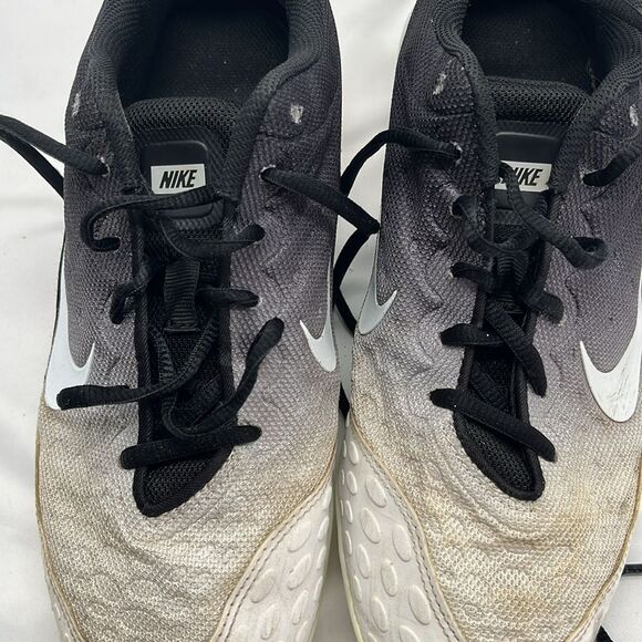 Black & White Nike Lunarlon Cleats Women's 9 - Picture 7 of 8